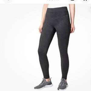 MONDETTA Brushed Jacquard Leggings Women’s Black M.